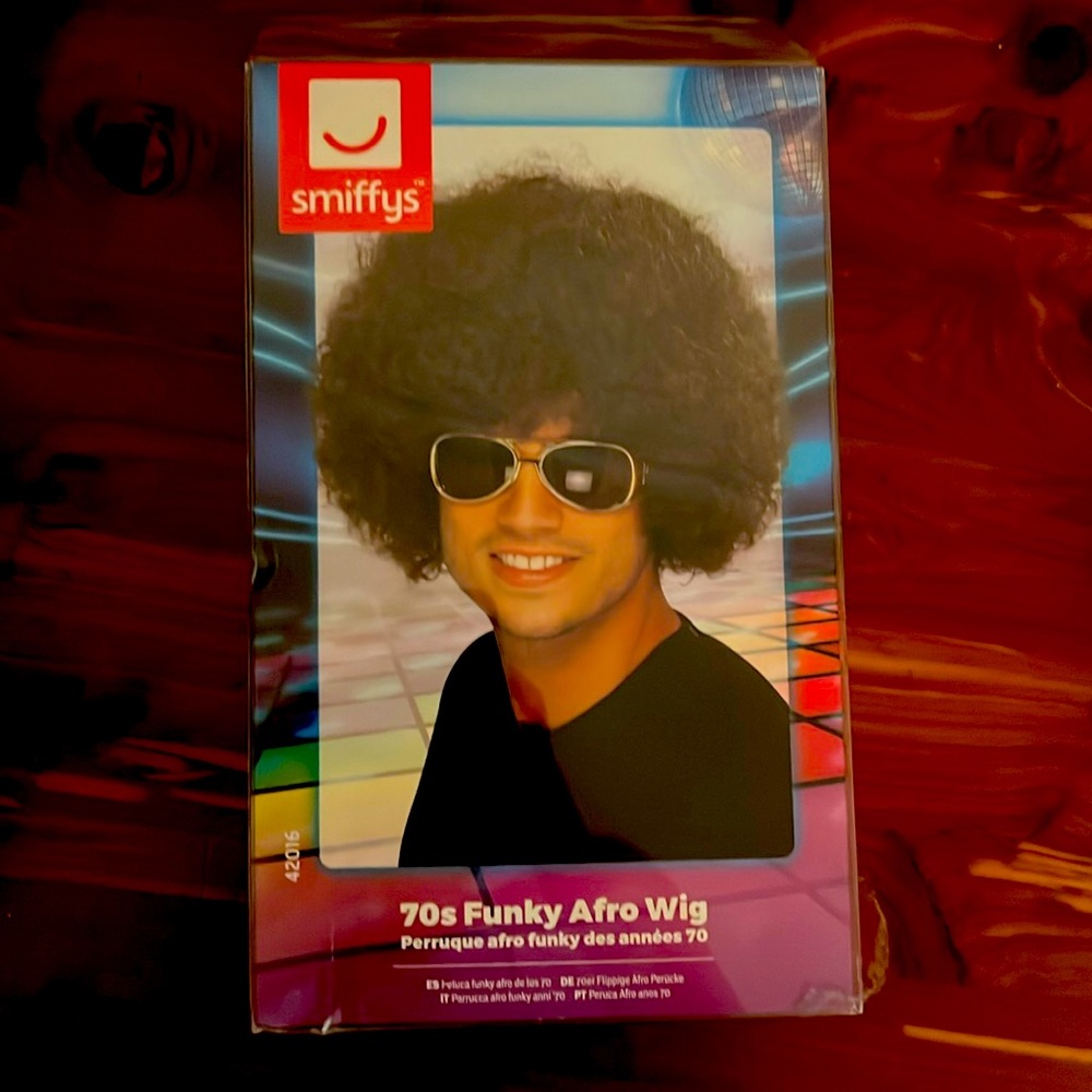 Men’s 70’s funky Afro wig
